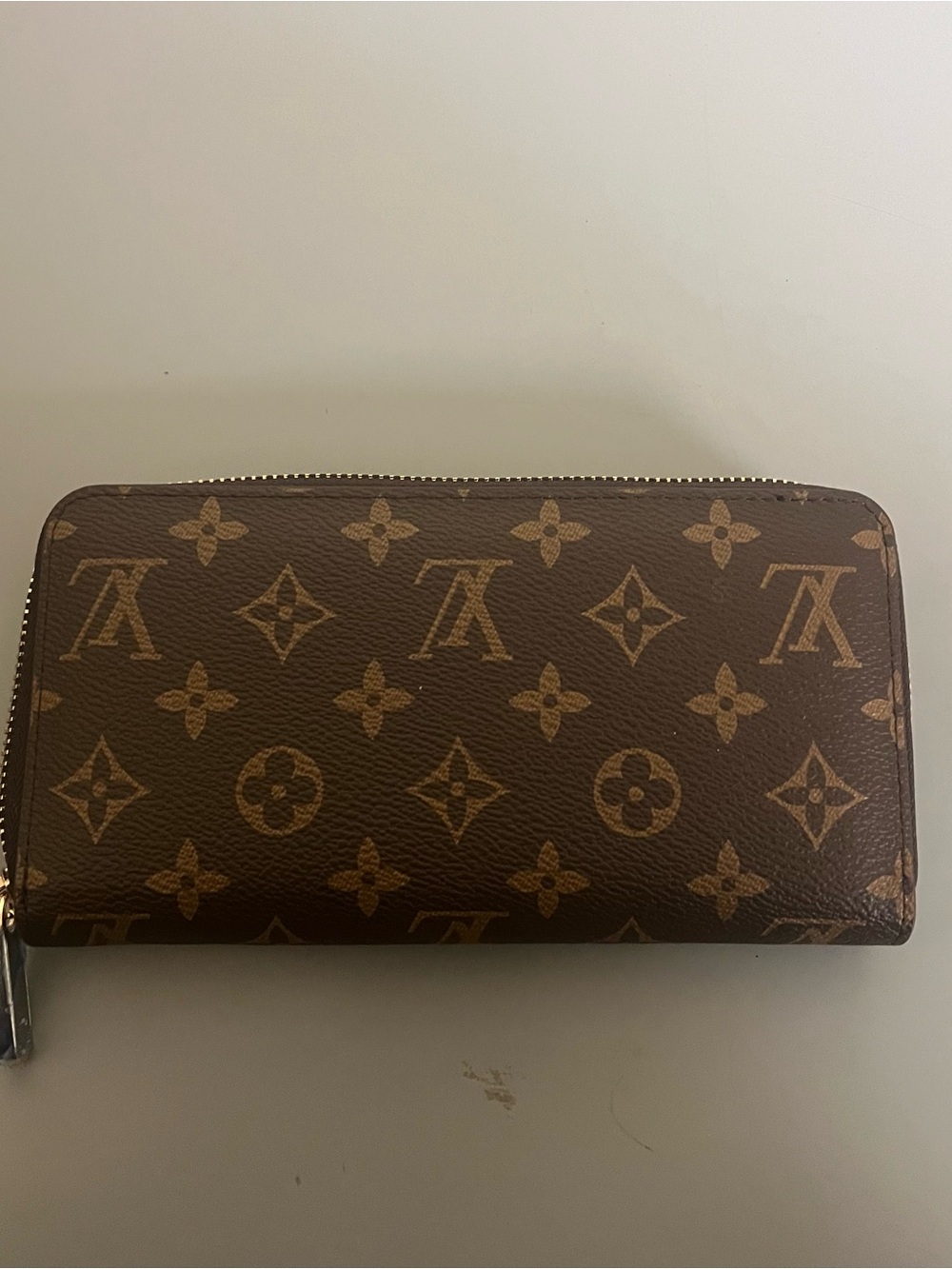 Louis Vuitton Monogram Zip-Around Long Wallet w/ Zipper, Brown Women’s - Picture 4 of 5